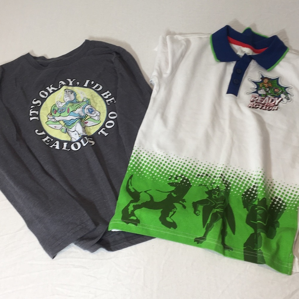 Disney Toy Story 1 long sleeve ,1 short sleeve tee